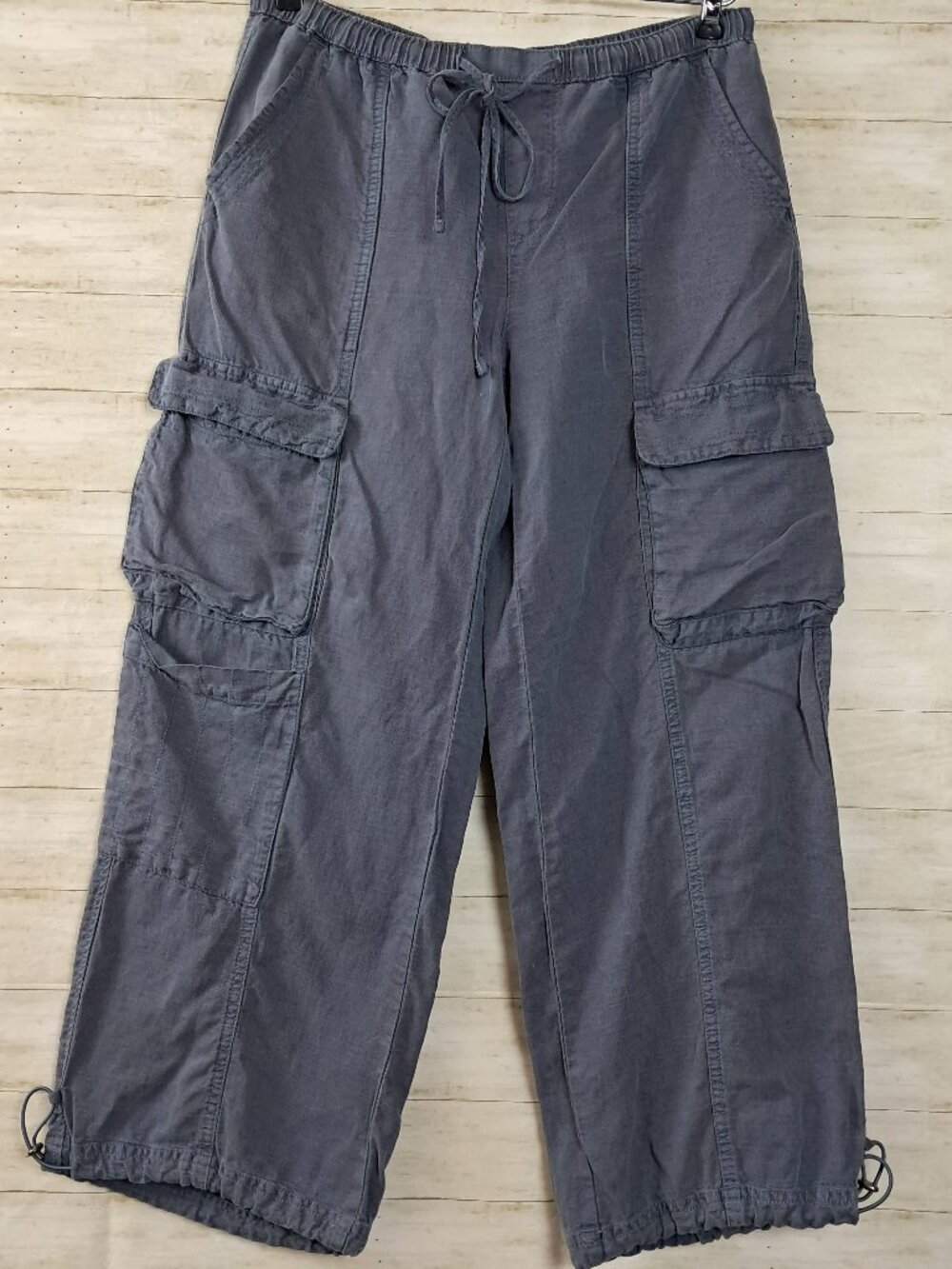 C&C California Linen Cargo Pants Cropped Small